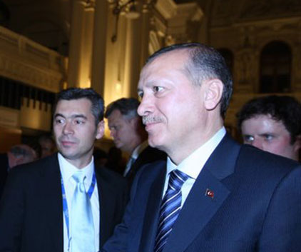 Mr. Stamen Stantchev with Mr. Recep Tayyip Erdogan, Prime Minister of Turkey.