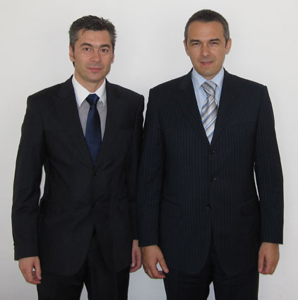 Mr. Stamen Stantchev with Dr. Nedzad Brankovic, Prime Minister of BiH.