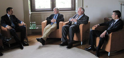 Mr. Stamen Stantchev with Dr. Nedzad Brankovic, Prime Minister of BiH, Dr. Wolfgang Schuessel and Dr. Walter Schwimmer 3.