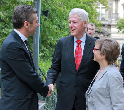 Stamen with President Clinton and Karen Tramontano