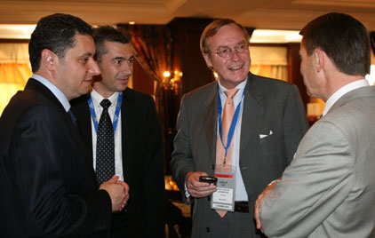 Mr. Stamen Stantchev with Prince Jean de Luxembourg and Mr. Yani Yanev.