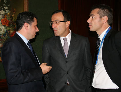 Mr. Stamen Stantchev with Mr. Petar Stoyanov, former Bulgarian President and Mr. Yani Yanev